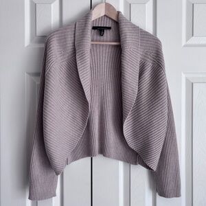 White House Black Market Cashmere-Blend Shawl Collar Sweater